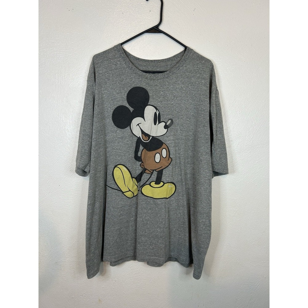 Disney Mickey Mouse Classic Graphic T-Shirt Mens 3XL Heather Gray Mad Engine Tee